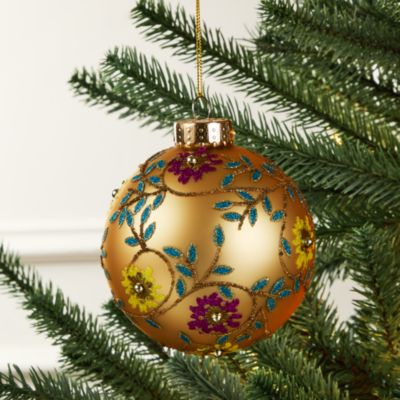 Decorative Glass Ball Ornament - Exclusive