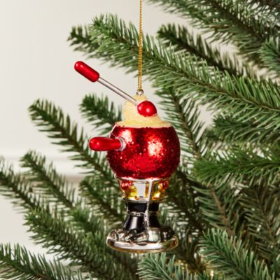 Glass Fondue Pot Ornament