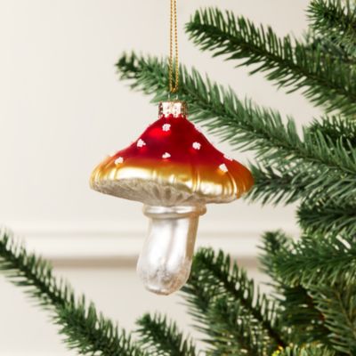 Glass Mushroom Ornament - Exclusive
