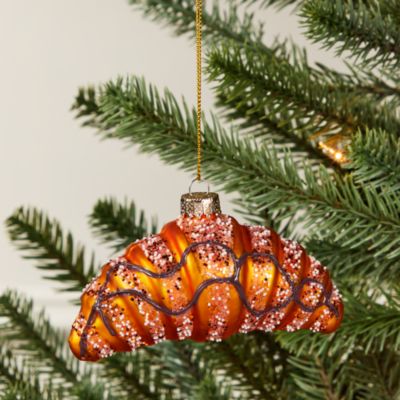 Glass Croissant Ornament - Exclusive