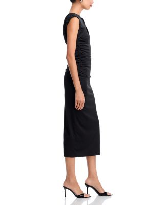 Drape Midi Jersey Dress - Exclusive