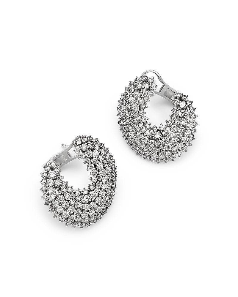 Bloomingdale's Fine Collection Diamond Front To Back Earrings In 14k White Gold, 6.50 Tcw In Gold