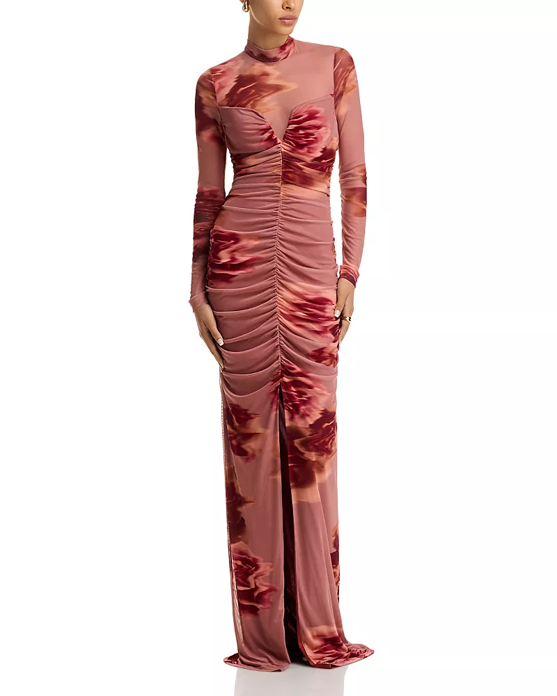 Black Halo Wendy Mesh Gown