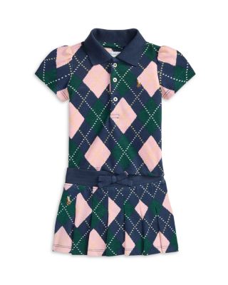Ralph Lauren - Girls' Argyle Mesh Polo Shirt & Skirt Set - Baby