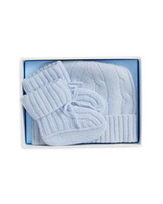 Boys' Cashmere Beanie & Bootie Set - Baby