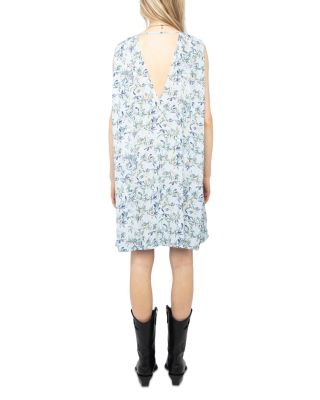 Short Dress in Viscose