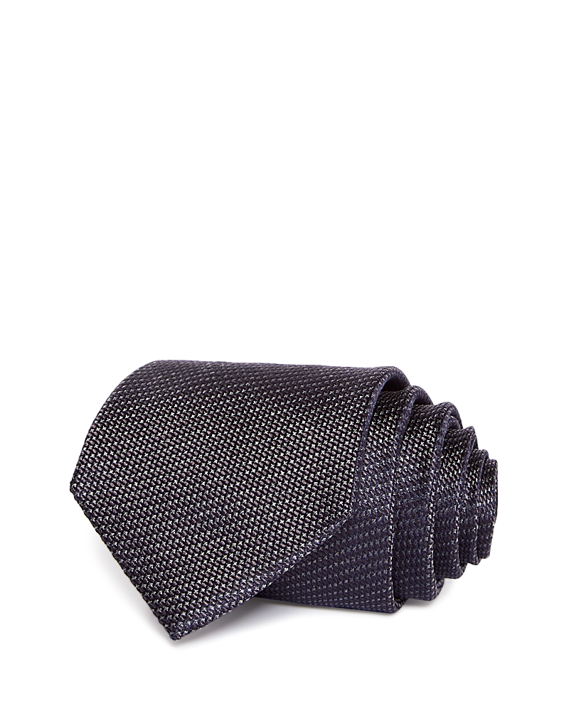 Canali Silk Classic Neat Tie In Gray