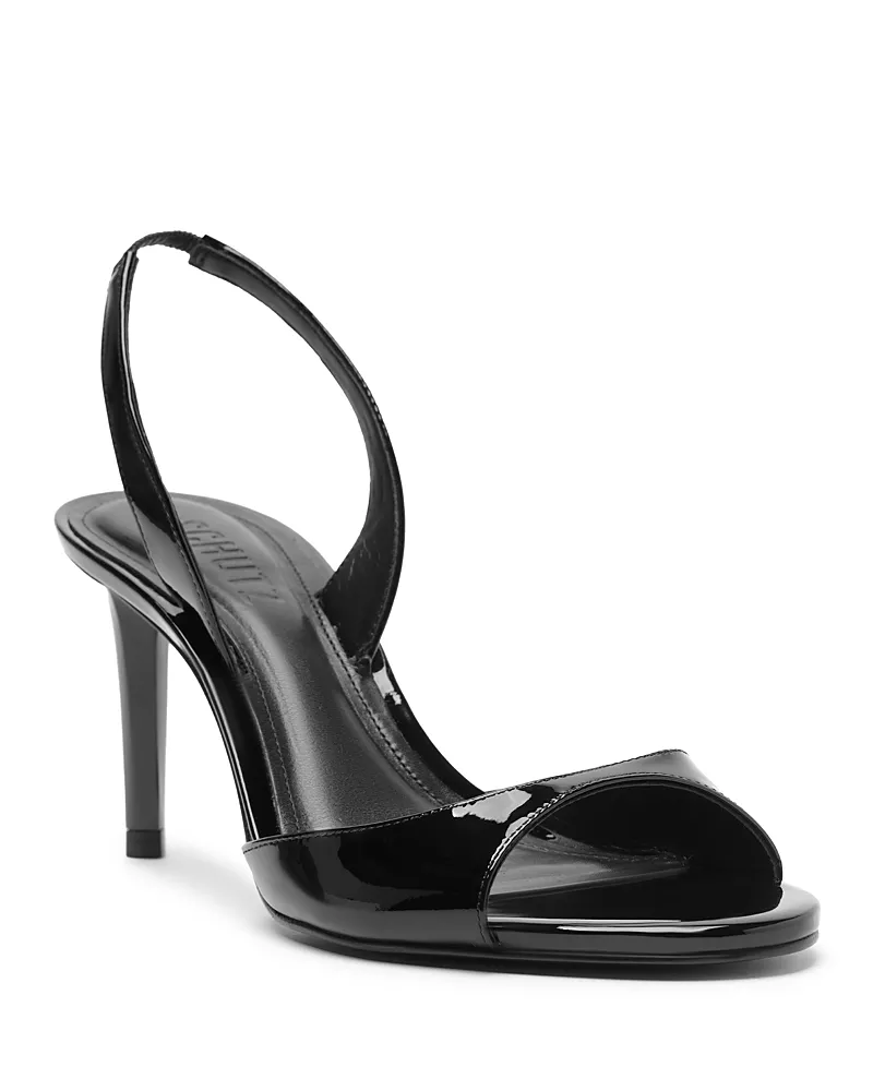 Schutz Women's Scarlett Sling Mid Leather Slingback Sandals