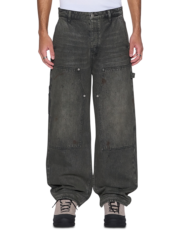 Ksubi Operator Mekanic Relaxed Fit Cargo Jeans In Gray In Gray