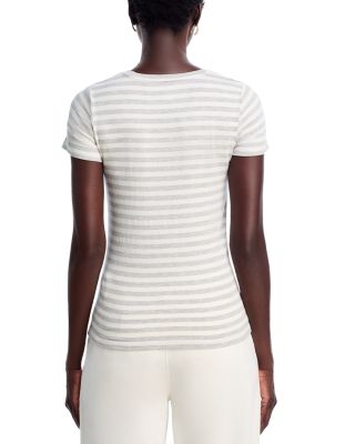 Filatures Striped Crewneck Tee