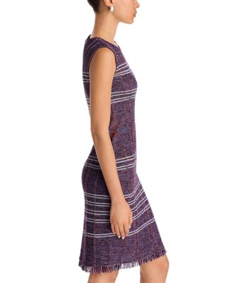 Fringe Hem Sheath Dress