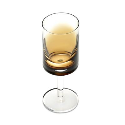 White Wine Glass Amber Zuma, Set of 4