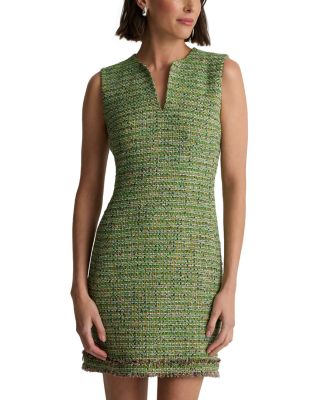 Soft Lurex Stripe Tweed Dress