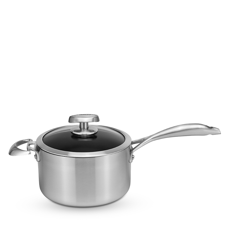 Scanpan Stratainium 4 Qt Covered Saucepan In Silver