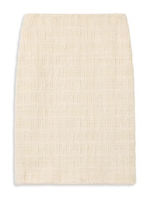 Textured Plaid Skirt 