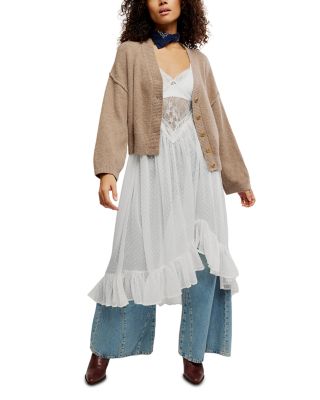 Cool of The Night V Neck Cardigan Sweater