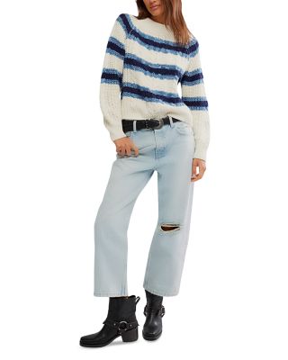 Frankie Cable Striped Sweater