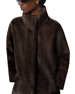 Blair Faux Fur Mid Length Coat