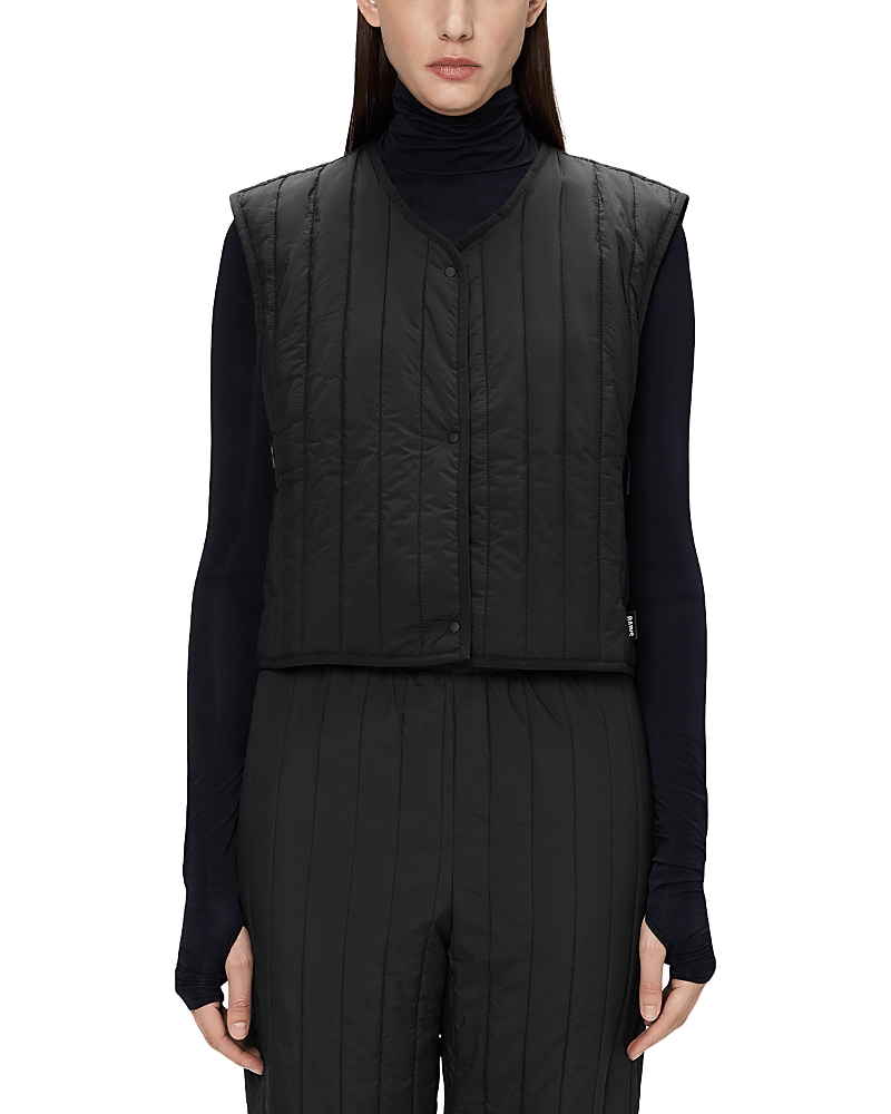 Rains Banja Short Liner Vest In Black