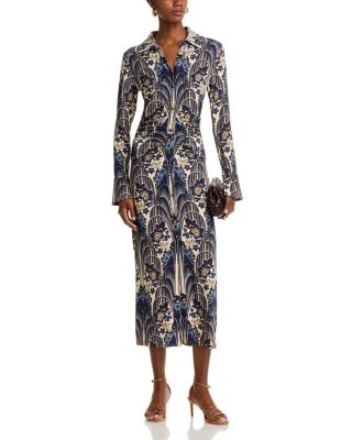 Shirley Midi Collar Button Front Dress