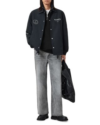 Underground Cotton Logo Print Oversized Fit Half Zip Sweatshirt