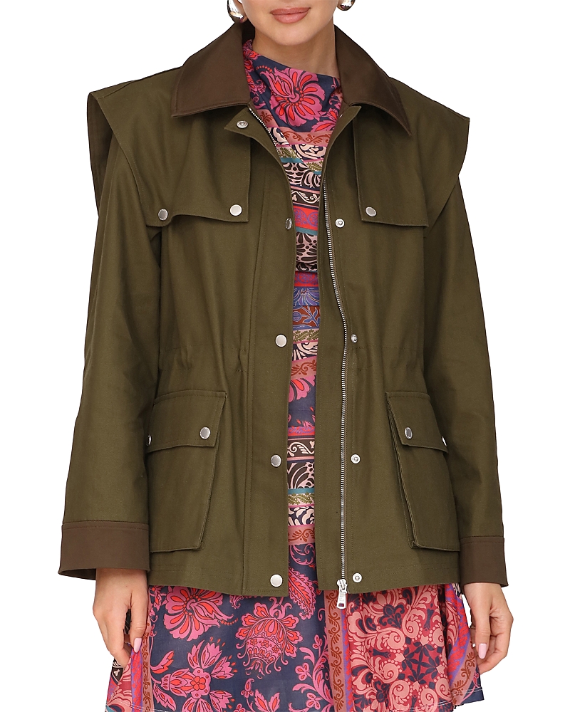 Avec Les Filles Utility Anorak with Combo and Shoulder Bias Flange
