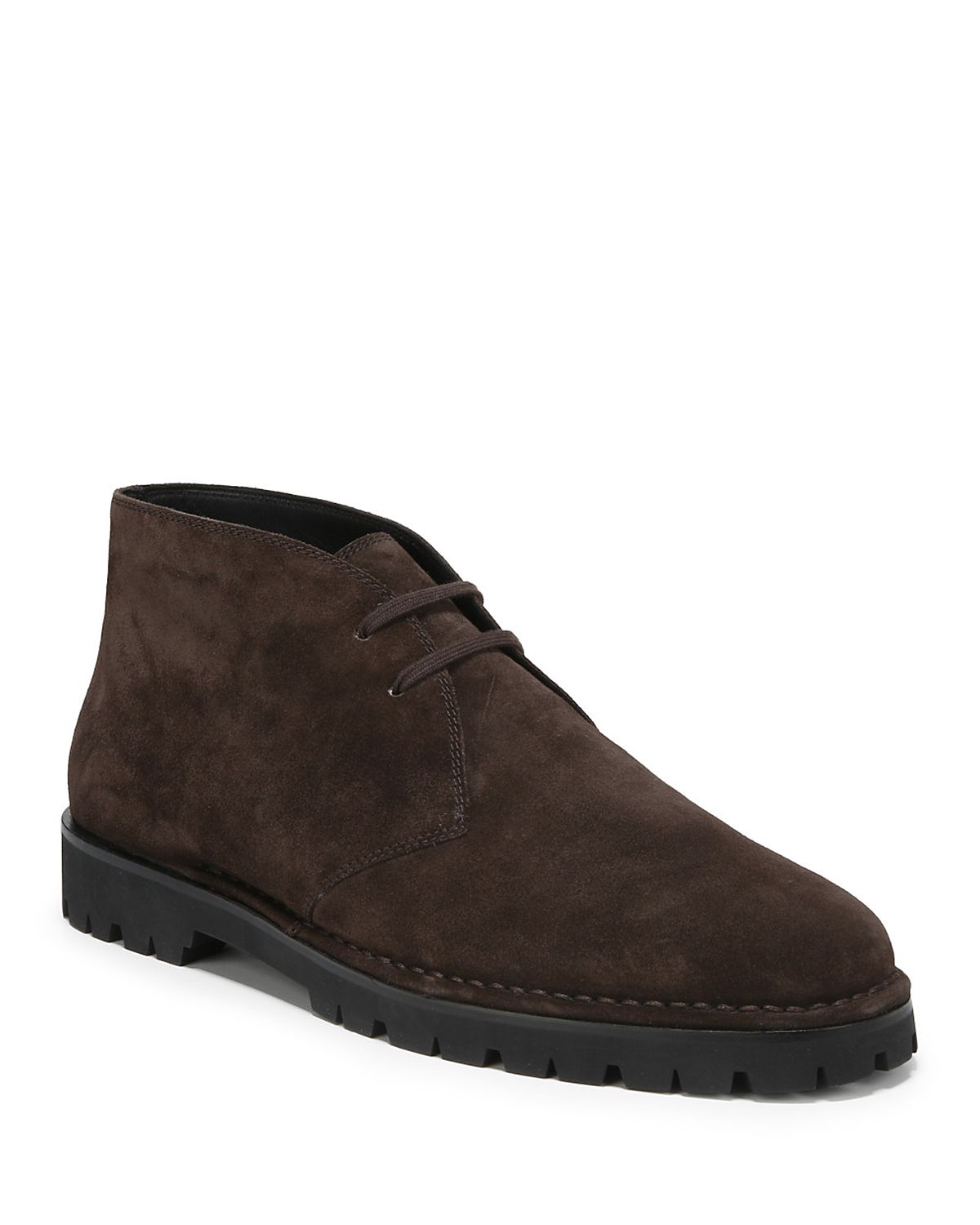 Vince Men's Jerome Black Leather Lace Up Desert Boot