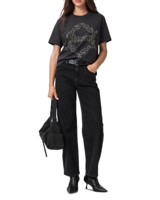 Drip Embellished Boyfriend Tee