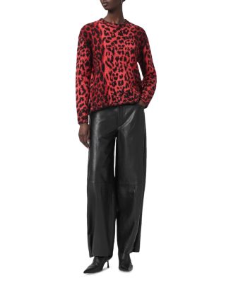 Lex Leopard Print Crewneck Sweater