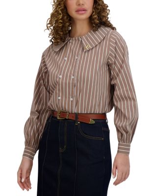 Double Breasted Button Up Blouse