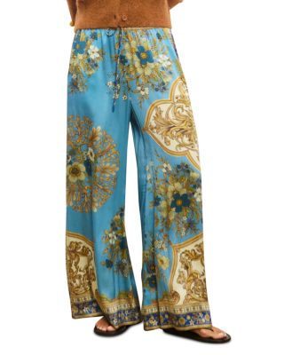 Cassie Silk Brocade Pants
