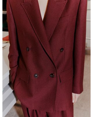 Fluid Bordeaux Blazer