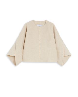Wool Cashmere Cropped Coat