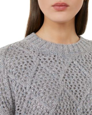 Ellade Diamond Knit Sequin Sweater