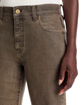 Mika Cropped Jeans in Beaver