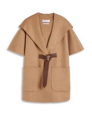 Camel Wool Cape Wrap Poncho