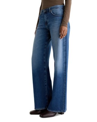 Adria Low Rise Wide Leg Jeans in Headline