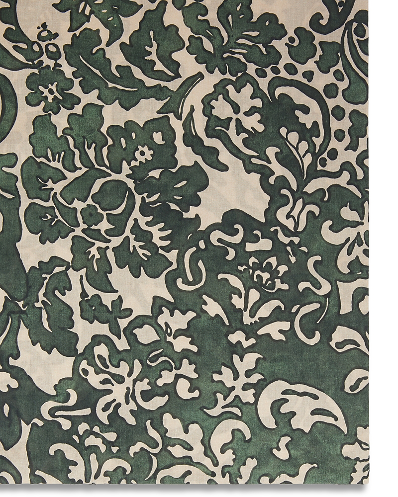 Max Mara Viola Kaki Cotton Scarf In Green