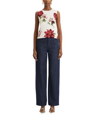 Peony Print Tank Top