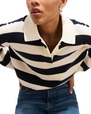 Bond St Striped Polo Sweater