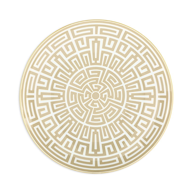 Ginori 1735 Labirinto Venezia Charger Plate In Gold