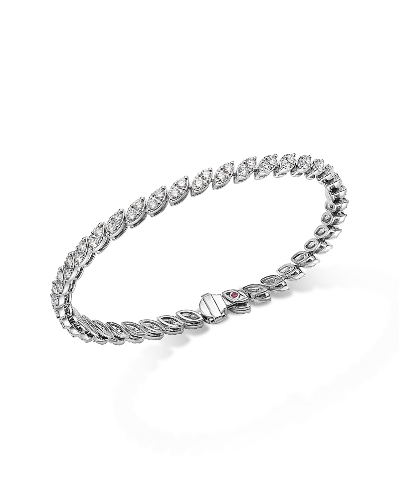 Roberto Coin 18K White Gold Diamond Marquesa Bracelet