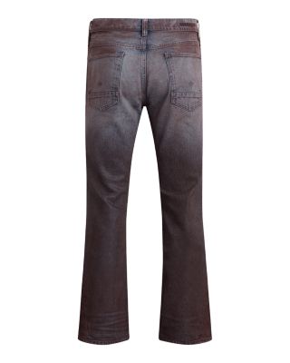 Walker Kick Flare Jeans in Coated Port