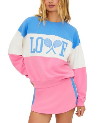 Devyn Oversized Color Blocked Sweatshirt