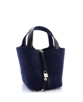 MM Picotin Lock Bag Felt with Leather
