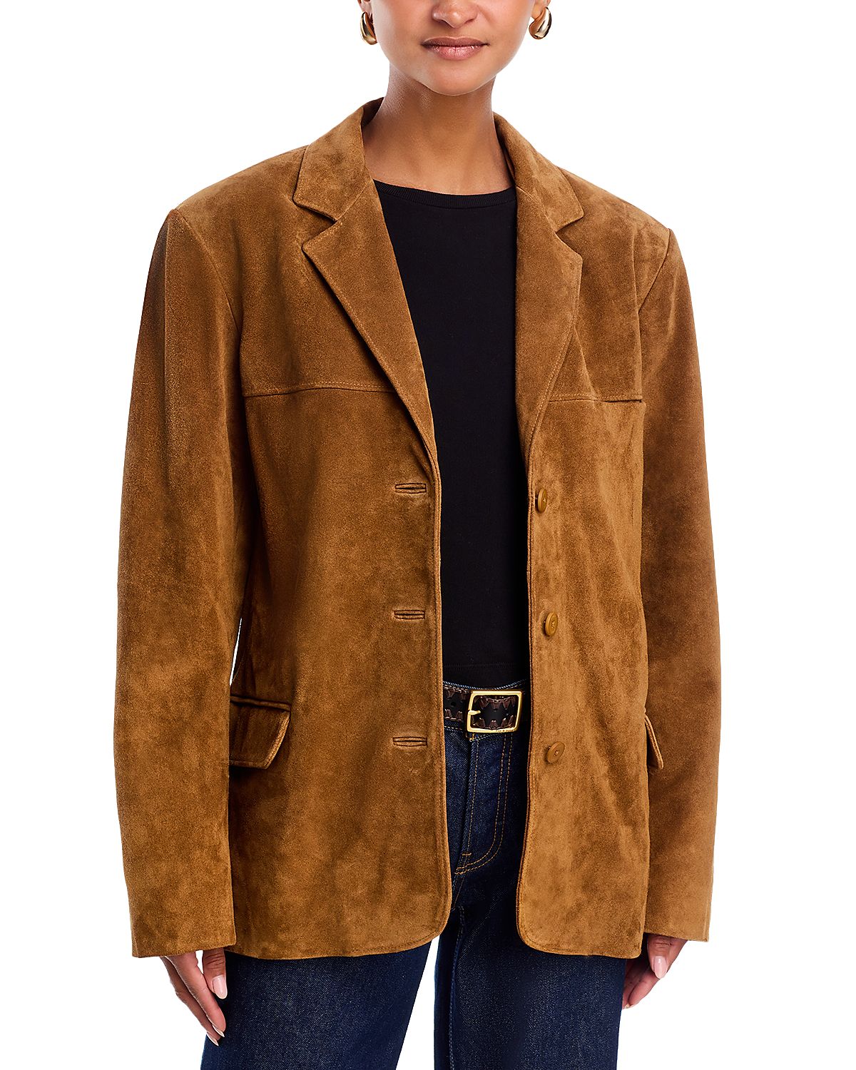 Staud Natalie Suede Jacket