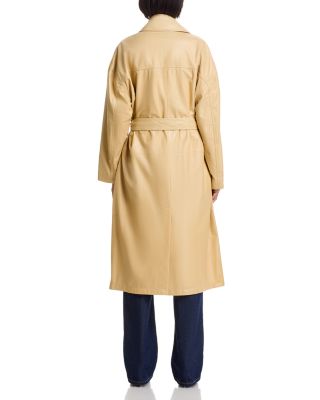 Rue Leather Trench Coat