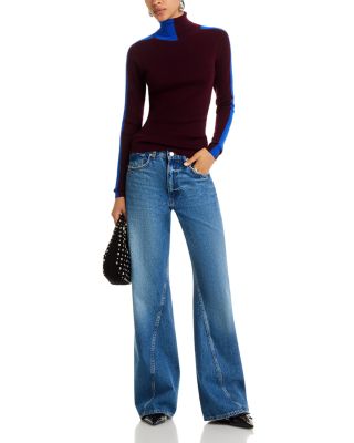 Iffort Bicolour Turtleneck Pullover Sweater