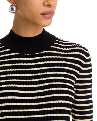 Ifrancis Striped Turtleneck Pullover Sweater