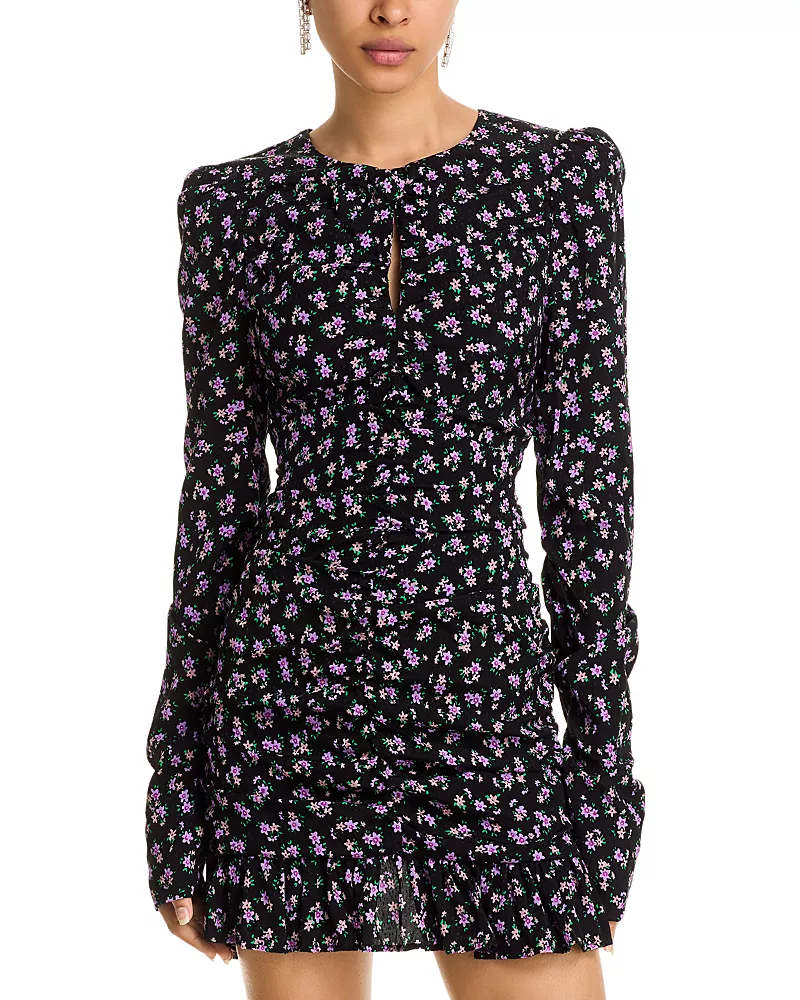 Essentiel Antwerp Imke Bow Detail Ruched Dress